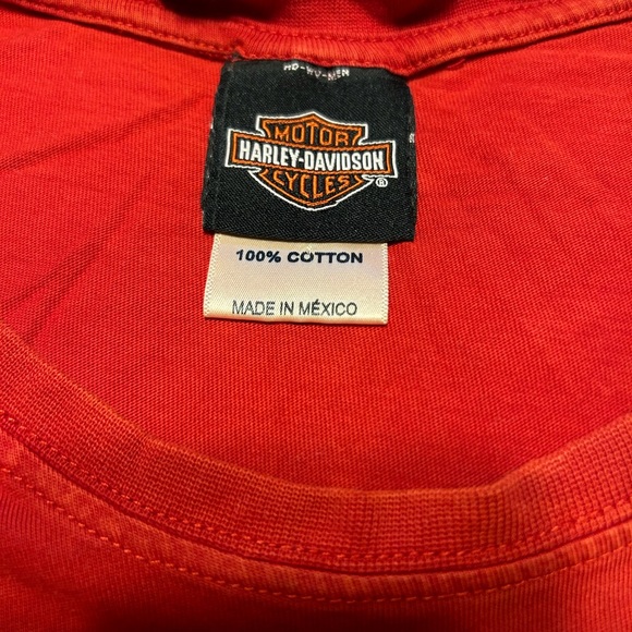 Red Harley Davidson Myrtle Beach South Carolina T-Shirt - Picture 6 of 7